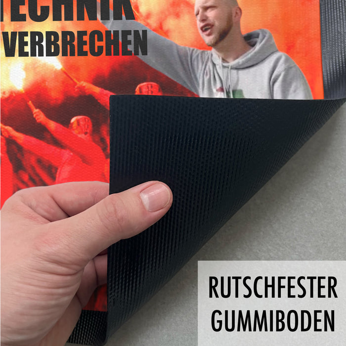 Trendation - Pyrotechnik Fußmatte Geschenk Pyrotechnik Ist Doch Kein Verbrechen Schwarz-3 Trendation