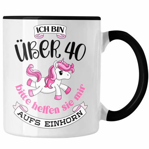 40 Geburtstag Frauen Tasse Einhorn Geschenk Mutter 40er Geschenkideen Tasse Trendation