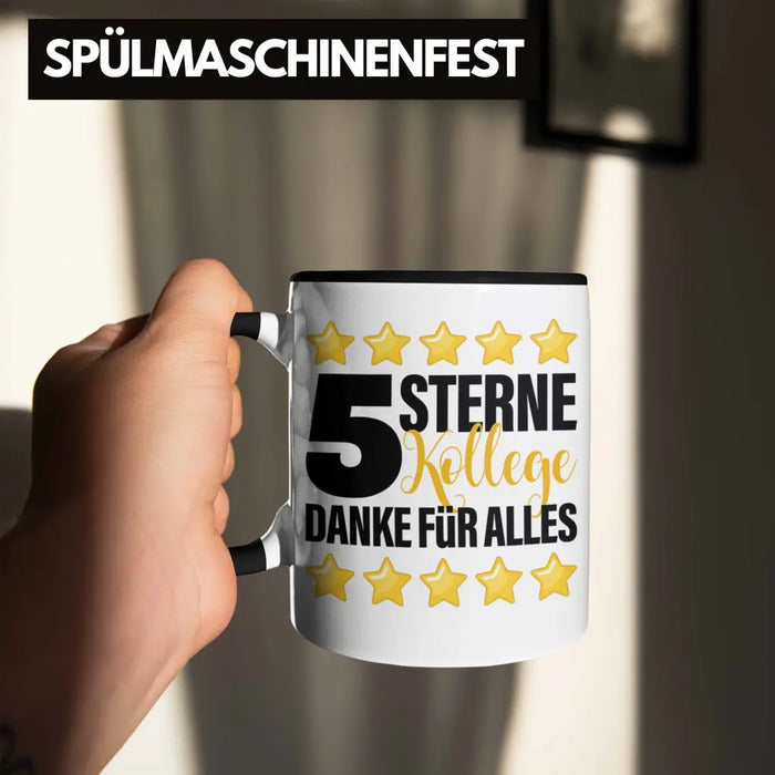 5 Sterne Kollege Tasse Geschenk Bester Kollege Der Welt Geschenkidee Lustiger Spruch Trendation