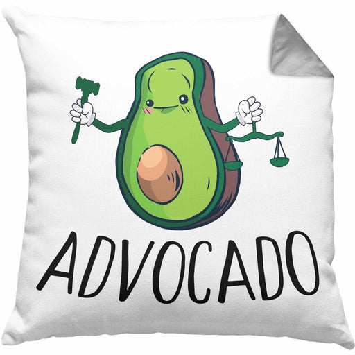 Jurist Kissen mit Füllung 40x40 Geschenk Anwalt Jura Student Examen Geschenkidee (Grau) Grau Trendation