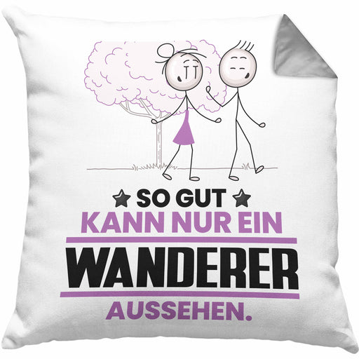 Wandern Geschenk Kissen mit Füllung 40x40 So Gut Kann Nur Ein Wandern Aussehen Geschenkidee (Grau) Grau Trendation