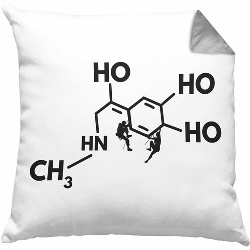 Klettern Bergsteigen Geschenk Kissen mit Füllung 40x40 Boulder Geschenkidee Berge Dopmain Grafik (Grau) Grau Trendation