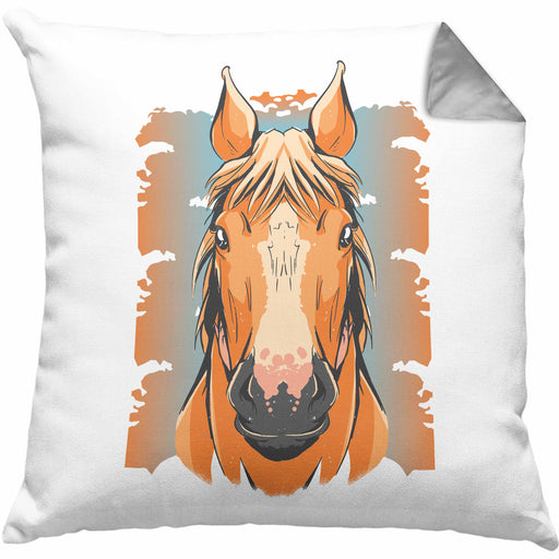 Lustige Reiter Sprüche Geschenk Kissen mit Füllung 40x40 Reiterin Pferde Mädchen Geschenkidee Pferde Grafik (Grau) Grau Trendation