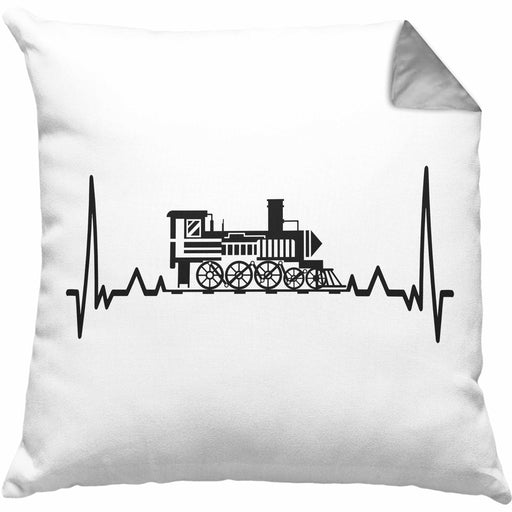 Bahnfahrer Lokführer Kissen mit Füllung 40x40 Geschenk Nur Über Meine Weiche Geschenkidee Eisenbahner Modelleisenbahner (Grau) Grau Trendation