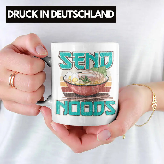 Anime Tasse Geschenk Spruch Kaffeetasse Geschenke Deko Anme Fan Send Noods Weiß Trendation