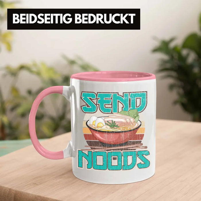 Anime Tasse Geschenk Spruch Kaffeetasse Geschenke Deko Anme Fan Send Noods Rosa Trendation