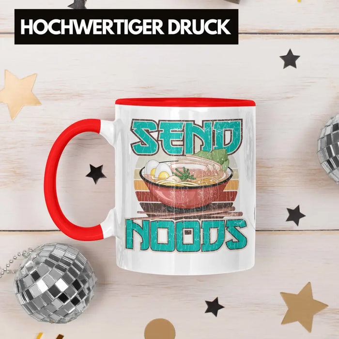 Anime Tasse Geschenk Spruch Kaffeetasse Geschenke Deko Anme Fan Send Noods Rot Trendation