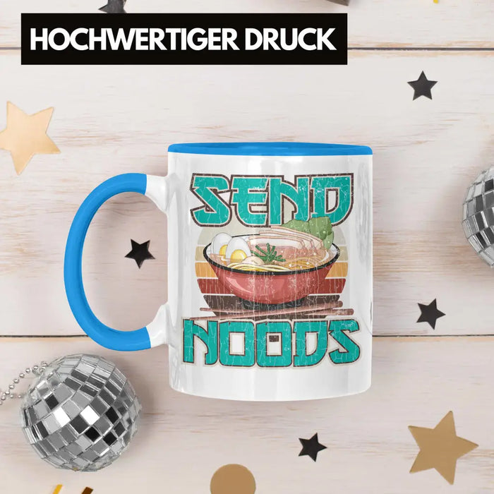 Anime Tasse Geschenk Spruch Kaffeetasse Geschenke Deko Anme Fan Send Noods Blau Trendation