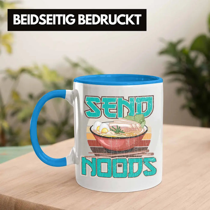 Anime Tasse Geschenk Spruch Kaffeetasse Geschenke Deko Anme Fan Send Noods Blau Trendation