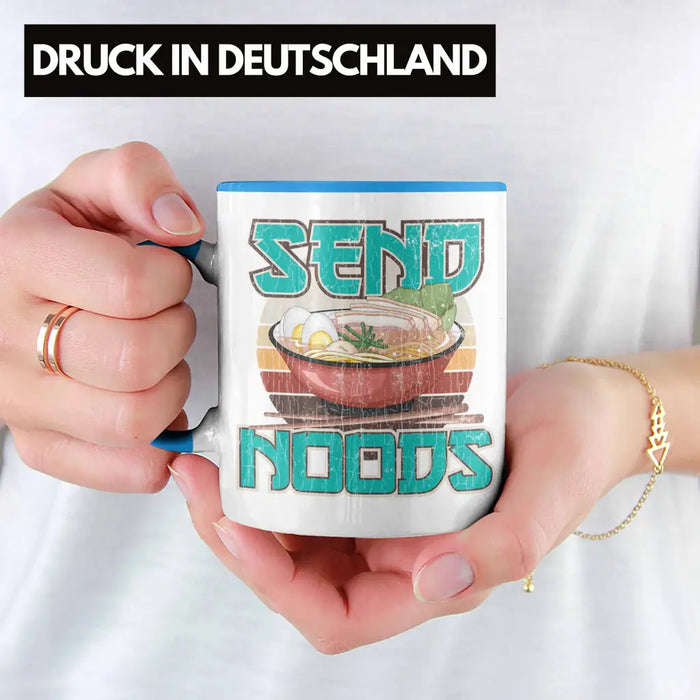 Anime Tasse Geschenk Spruch Kaffeetasse Geschenke Deko Anme Fan Send Noods Blau Trendation