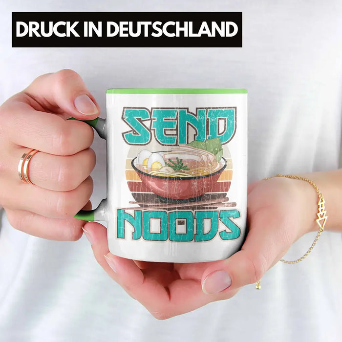 Anime Tasse Geschenk Spruch Kaffeetasse Geschenke Deko Anme Fan Send Noods Grün Trendation