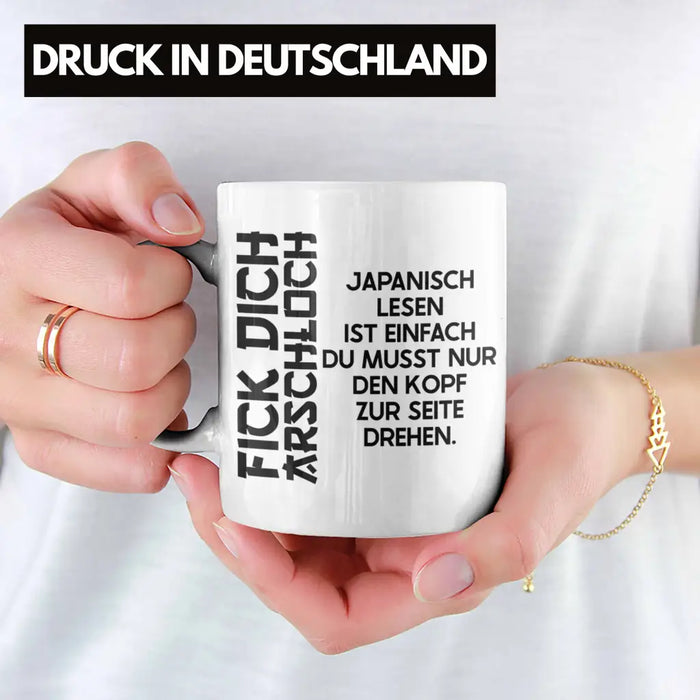 Anime Tasse Geschenk Spruch Kaffeetasse Geschenke Deko Japanisch Japan Japaner Weiß Trendation