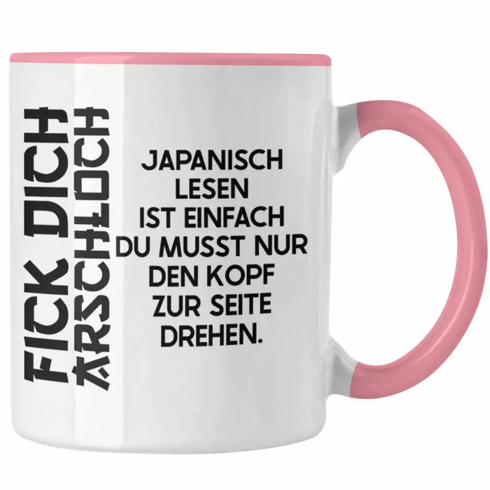 Anime Tasse Geschenk Spruch Kaffeetasse Geschenke Deko Japanisch Japan Japaner Rosa Trendation