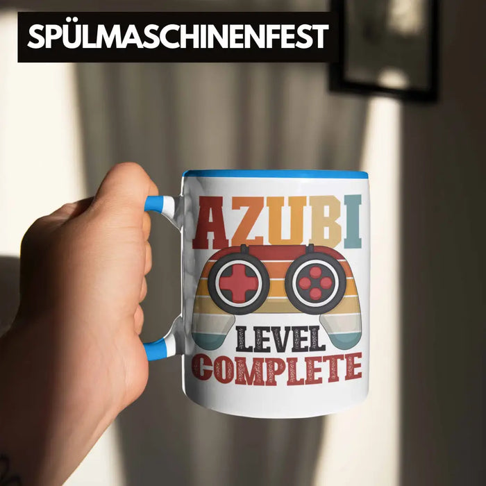 Ausbildung Bestanden Azubi Tasse Geschenk für Azubis Bester Auszubildender Prüfung Bestanden Azubi Blau Trendation