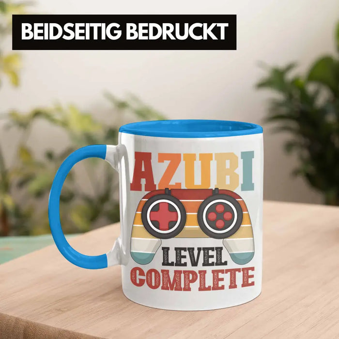 Ausbildung Bestanden Azubi Tasse Geschenk für Azubis Bester Auszubildender Prüfung Bestanden Azubi Blau Trendation