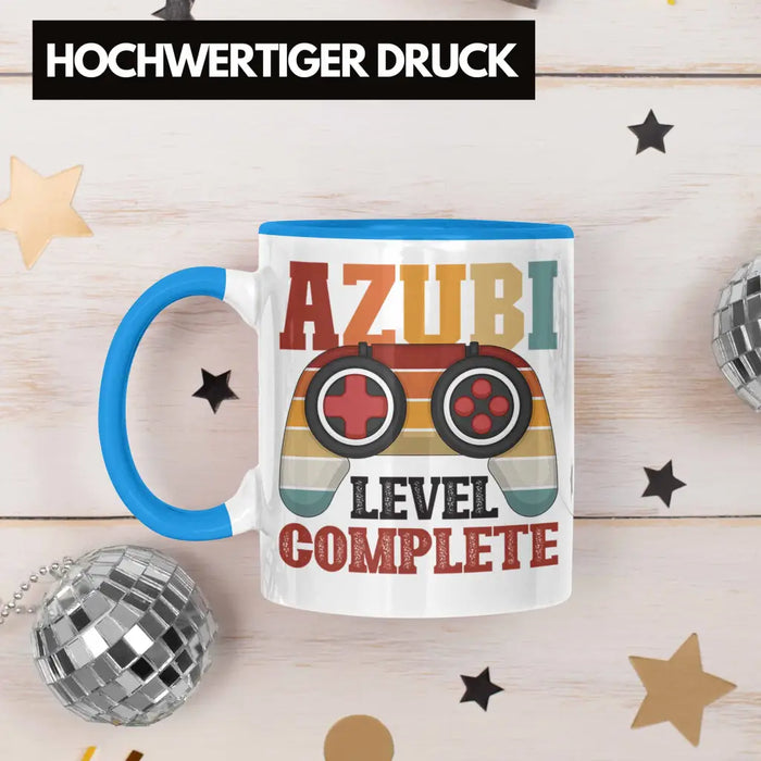 Ausbildung Bestanden Azubi Tasse Geschenk für Azubis Bester Auszubildender Prüfung Bestanden Azubi Blau Trendation