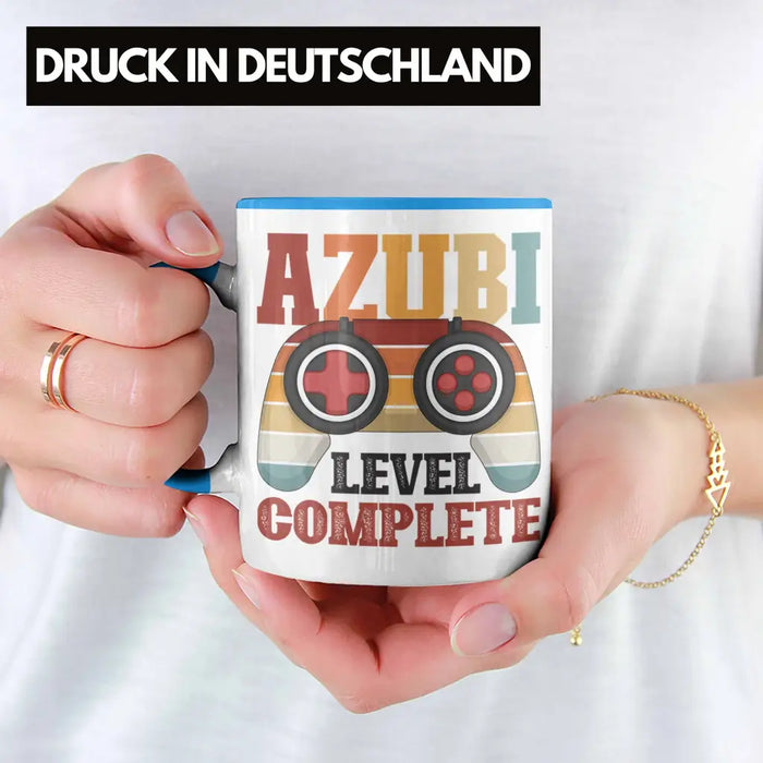 Ausbildung Bestanden Azubi Tasse Geschenk für Azubis Bester Auszubildender Prüfung Bestanden Azubi Blau Trendation
