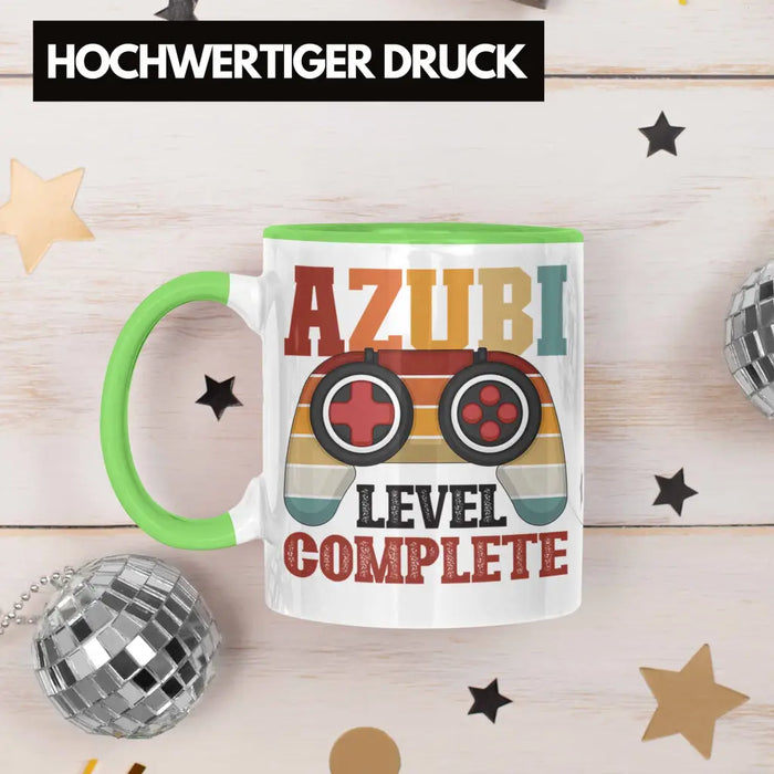 Ausbildung Bestanden Azubi Tasse Geschenk für Azubis Bester Auszubildender Prüfung Bestanden Azubi Grün Trendation
