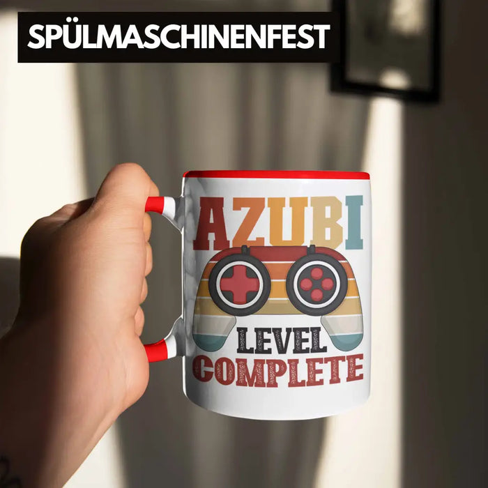 Ausbildung Bestanden Azubi Tasse Geschenk für Azubis Bester Auszubildender Prüfung Bestanden Azubi Rot Trendation