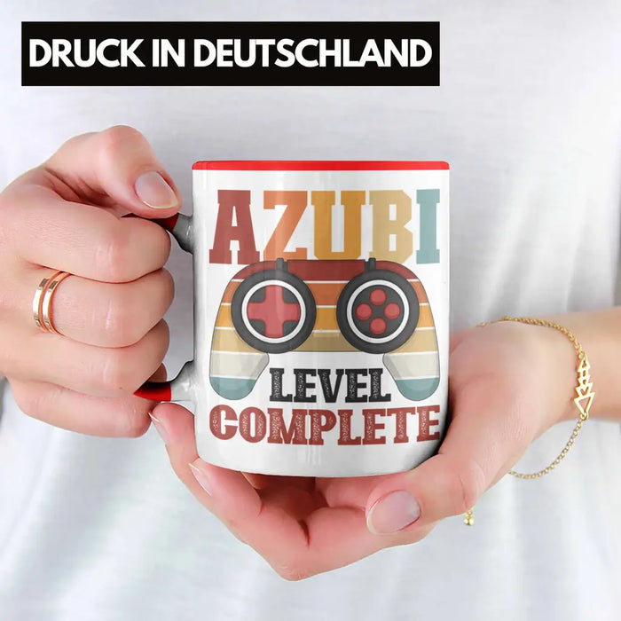 Ausbildung Bestanden Azubi Tasse Geschenk für Azubis Bester Auszubildender Prüfung Bestanden Azubi Rot Trendation