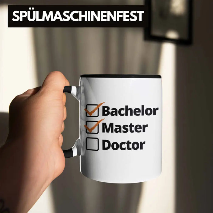 Bachelor Geschenk Abschluss Tasse Spruch Master Graduation Bestanden Prüfung Trendation