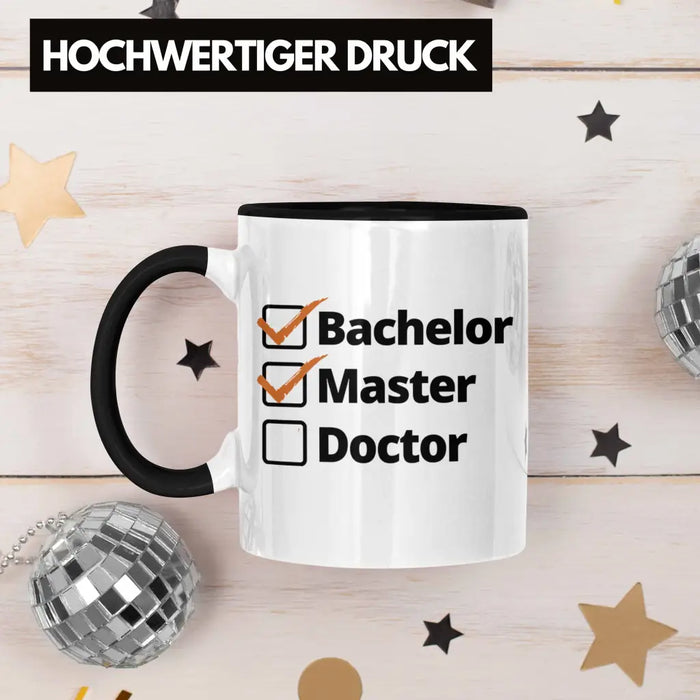 Bachelor Geschenk Abschluss Tasse Spruch Master Graduation Bestanden Prüfung Trendation