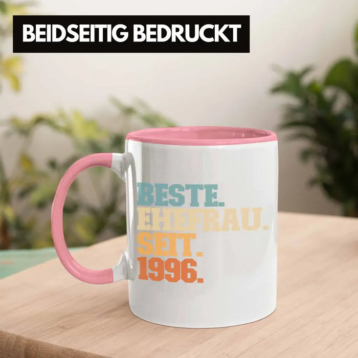 Beste Ehefrau Seit 1996 Geschenk Jahrestag Rosa Trendation