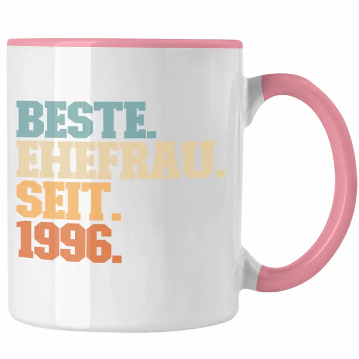 Beste Ehefrau Seit 1996 Geschenk Jahrestag Rosa Trendation