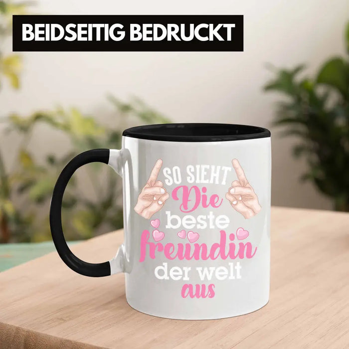 Beste Freundin Tasse Geschenk Kaffeetasse Geschenkidee BFF Allerbeste Freundin Spruch Geburtstag Freundinnen Geschenkidee Trendation