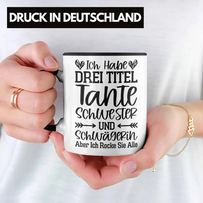 Beste Tante Geschenk Tasse mit Spruch für Tante Weihnachten Lieblings Schwester Tante Schwägerin Trendation