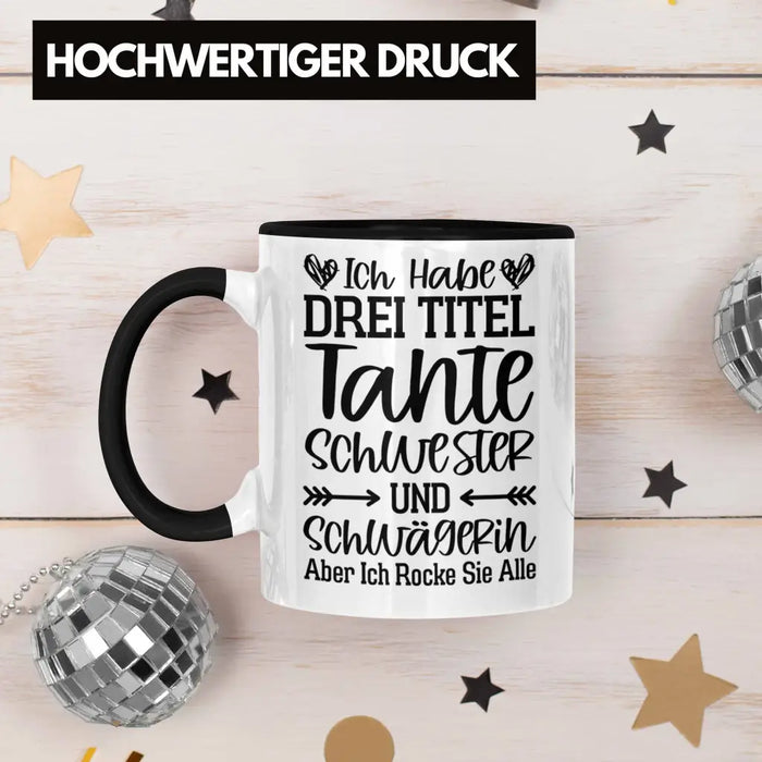 Beste Tante Geschenk Tasse mit Spruch für Tante Weihnachten Lieblings Schwester Tante Schwägerin Trendation