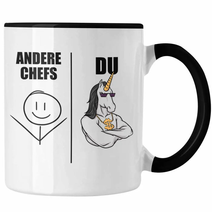 Bester Chef Geschenke Lustig Tasse mit Spruch für Chef Kaffeebecher Weihnachtsgeschenk Trendation