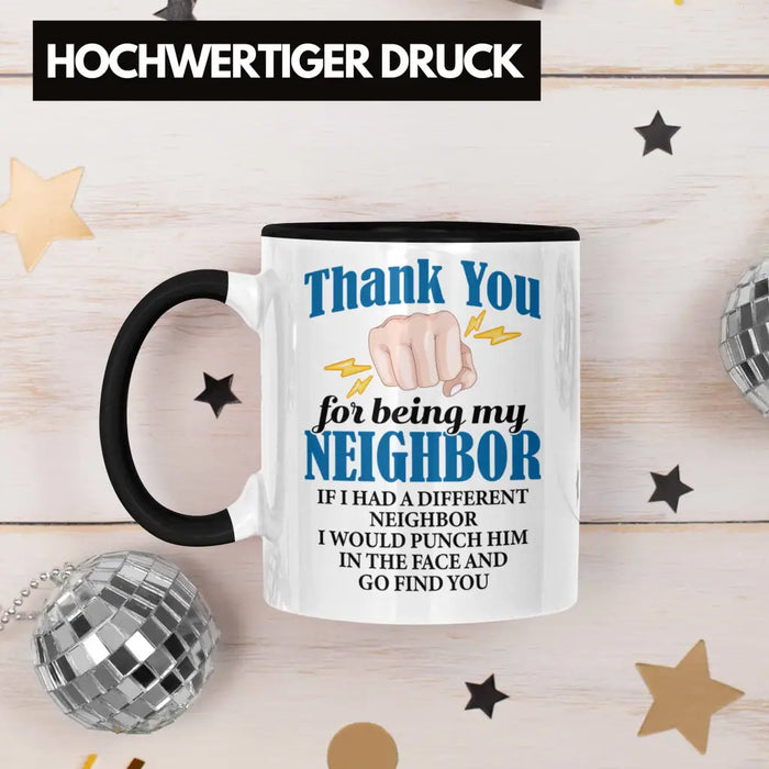 Bester Nachbar Geschenk für Nachbarn Tasse Geschenkidee Beste Nachbarn der Welt Trendation
