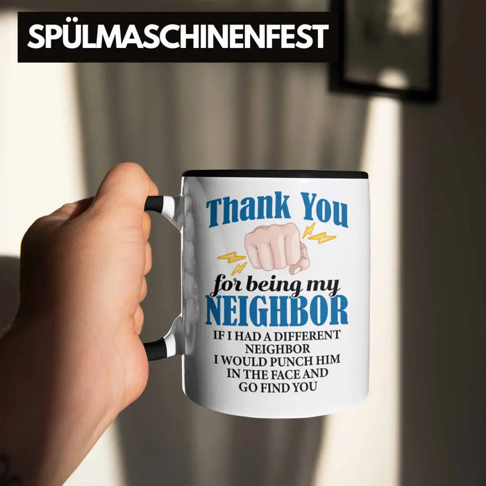 Bester Nachbar Geschenk für Nachbarn Tasse Geschenkidee Beste Nachbarn der Welt Trendation