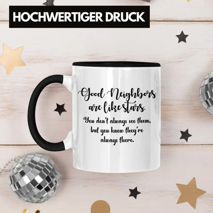 Bester Nachbar Geschenk für Nachbarn Tasse Geschenkidee Beste Nachbarn der Welt Nachbarin Trendation