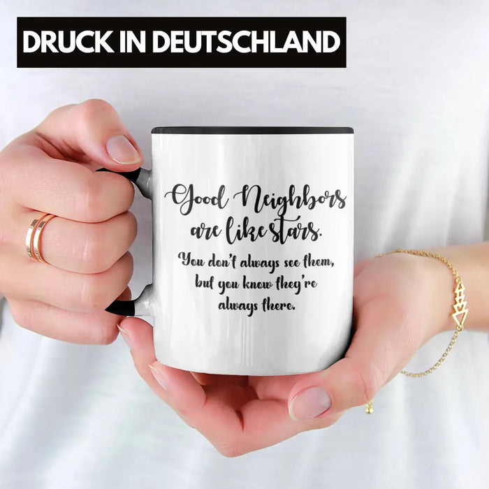 Bester Nachbar Geschenk für Nachbarn Tasse Geschenkidee Beste Nachbarn der Welt Nachbarin Trendation