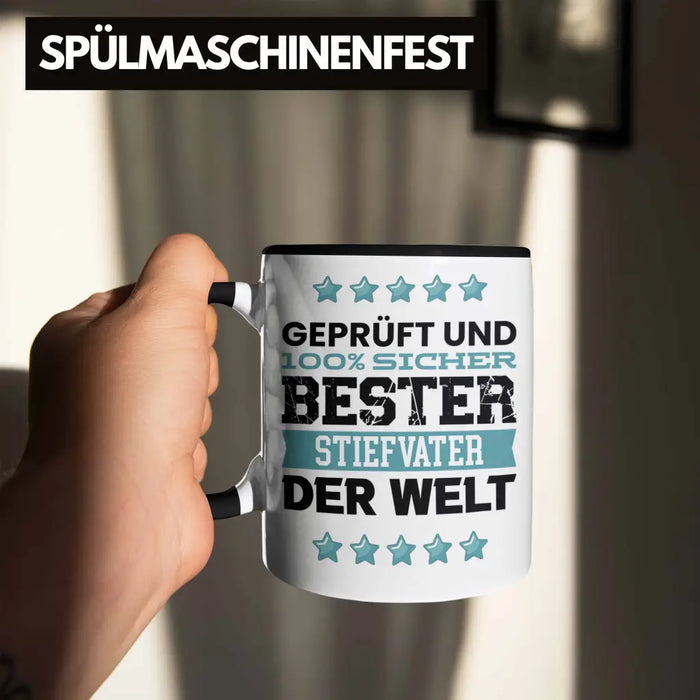 Bester Stiefvater Der Welt Geschenk Tasse für Vatertag Geburtstag Geschenkidee Stiefpapa Trendation