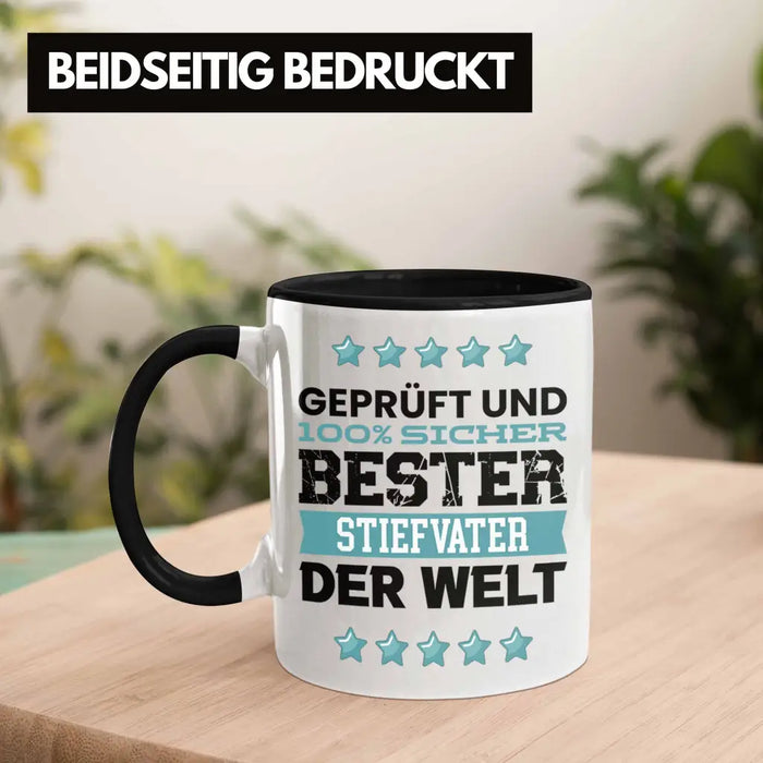Bester Stiefvater Der Welt Geschenk Tasse für Vatertag Geburtstag Geschenkidee Stiefpapa Trendation