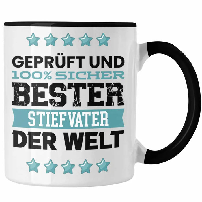 Bester Stiefvater Der Welt Geschenk Tasse für Vatertag Geburtstag Geschenkidee Stiefpapa Trendation