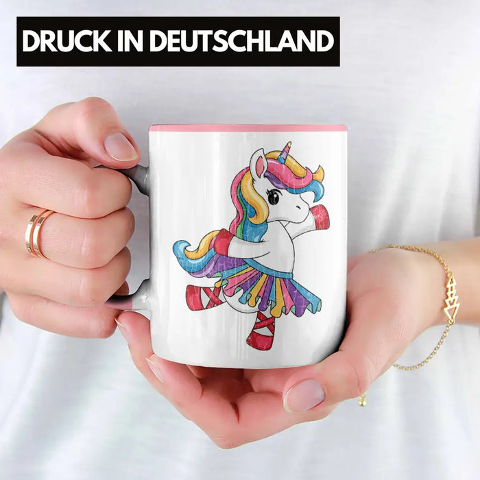 Einhorn Tasse Geschenk Mädchen Tochter Einhörner Grafik Pferde Reiterin Geschenkidee Frau Mama Rosa Trendation