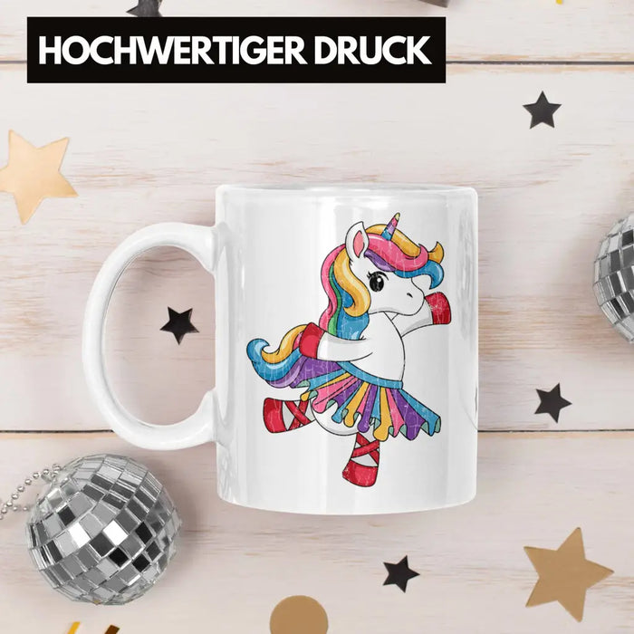 Einhorn Tasse Geschenk Mädchen Tochter Einhörner Grafik Pferde Reiterin Geschenkidee Frau Mama Weiß Trendation
