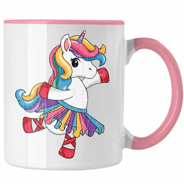 Einhorn Tasse Geschenk Mädchen Tochter Einhörner Grafik Pferde Reiterin Geschenkidee Frau Mama Rosa Trendation