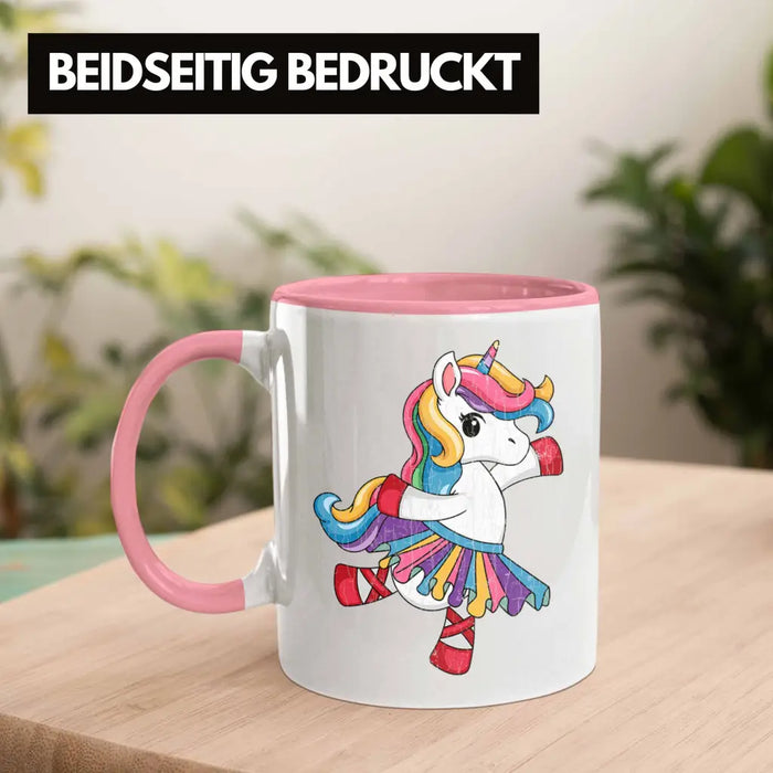 Einhorn Tasse Geschenk Mädchen Tochter Einhörner Grafik Pferde Reiterin Geschenkidee Frau Mama Rosa Trendation