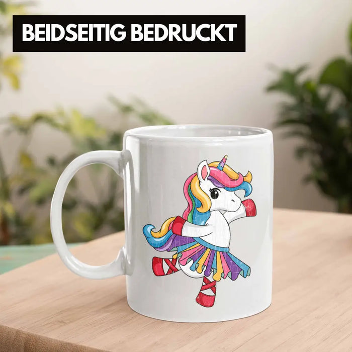 Einhorn Tasse Geschenk Mädchen Tochter Einhörner Grafik Pferde Reiterin Geschenkidee Frau Mama Weiß Trendation