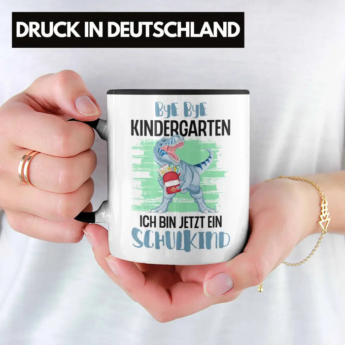 Einschulung Junge Dino Geschenk für Schultüte Füllung Tasse Schulstart 1. Schultag Schuleinführung Schulanfang Geschenkidee Schulkind 2022 Trendation