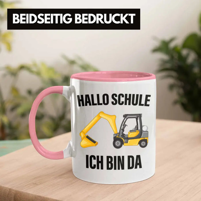 Einschulung Junge Geschenk für Schultüte Füllung Tasse Schulstart 1. Schultag Schuleinführung Schulanfang Geschenkidee Schulkind Jungs Rosa Trendation