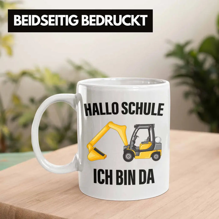 Einschulung Junge Geschenk für Schultüte Füllung Tasse Schulstart 1. Schultag Schuleinführung Schulanfang Geschenkidee Schulkind Jungs Weiß Trendation