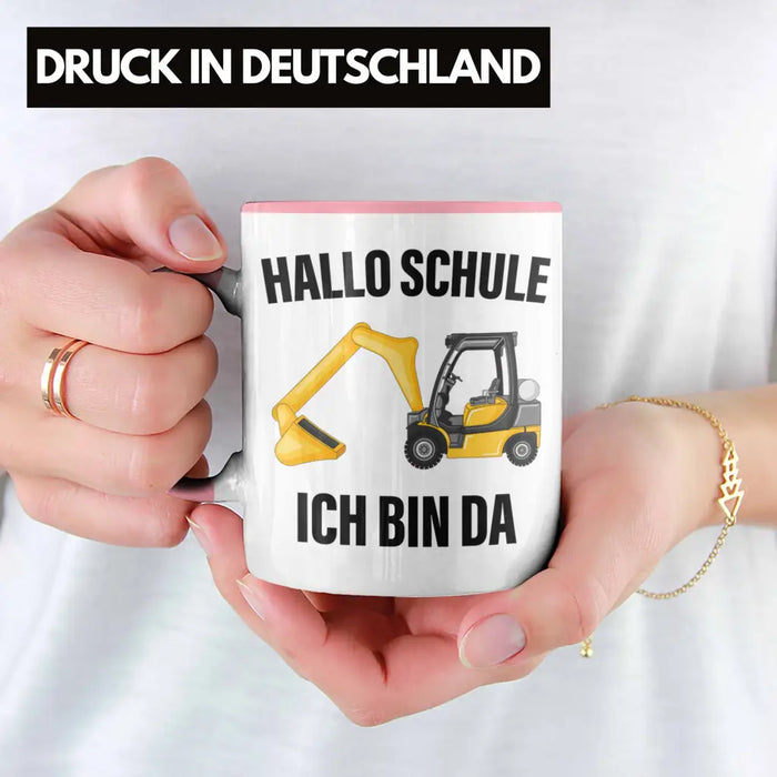 Einschulung Junge Geschenk für Schultüte Füllung Tasse Schulstart 1. Schultag Schuleinführung Schulanfang Geschenkidee Schulkind Jungs Rosa Trendation