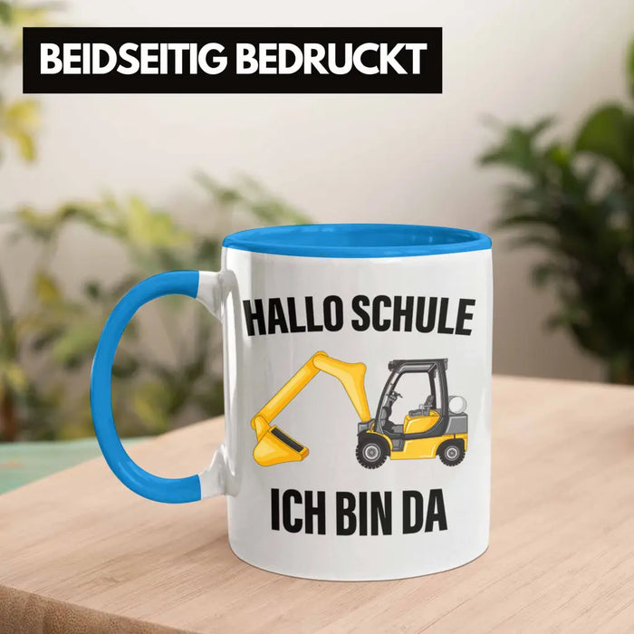 Einschulung Junge Geschenk für Schultüte Füllung Tasse Schulstart 1. Schultag Schuleinführung Schulanfang Geschenkidee Schulkind Jungs Blau Trendation