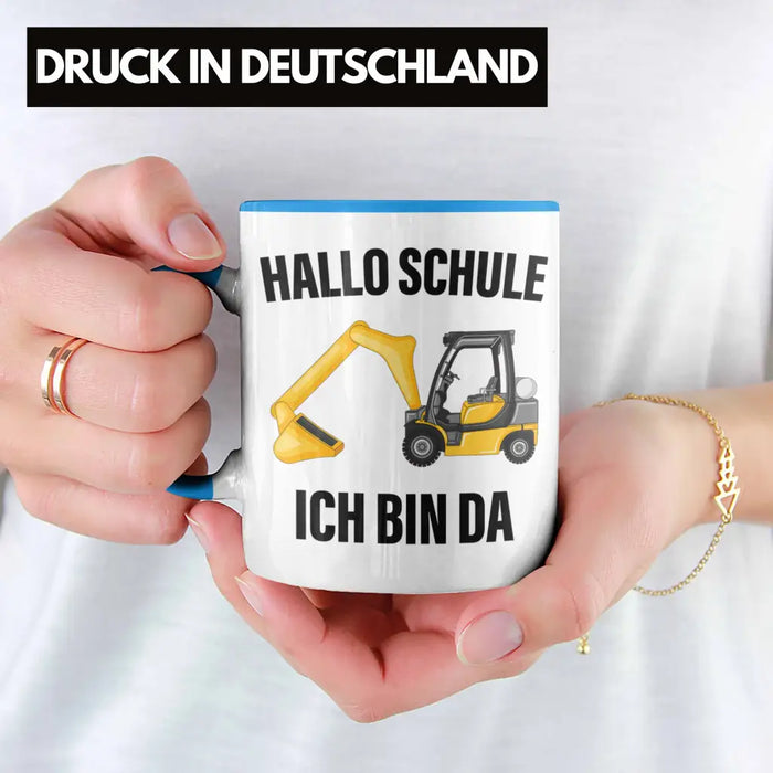 Einschulung Junge Geschenk für Schultüte Füllung Tasse Schulstart 1. Schultag Schuleinführung Schulanfang Geschenkidee Schulkind Jungs Blau Trendation